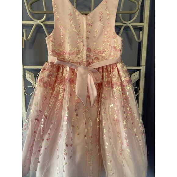 American princess punk dress bow flower girl pearls wedding graduation size 7 - Picture 4 of 8